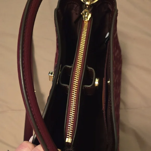 Kate Spade Floral Embroidered Shoulder Bag - Burgundy - Picture 7 of 11